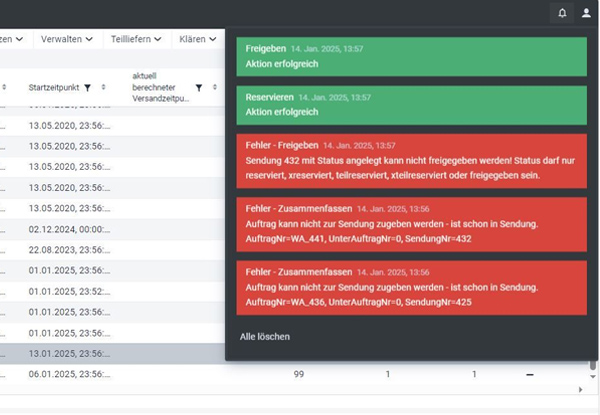 Notifications in PROLAG World